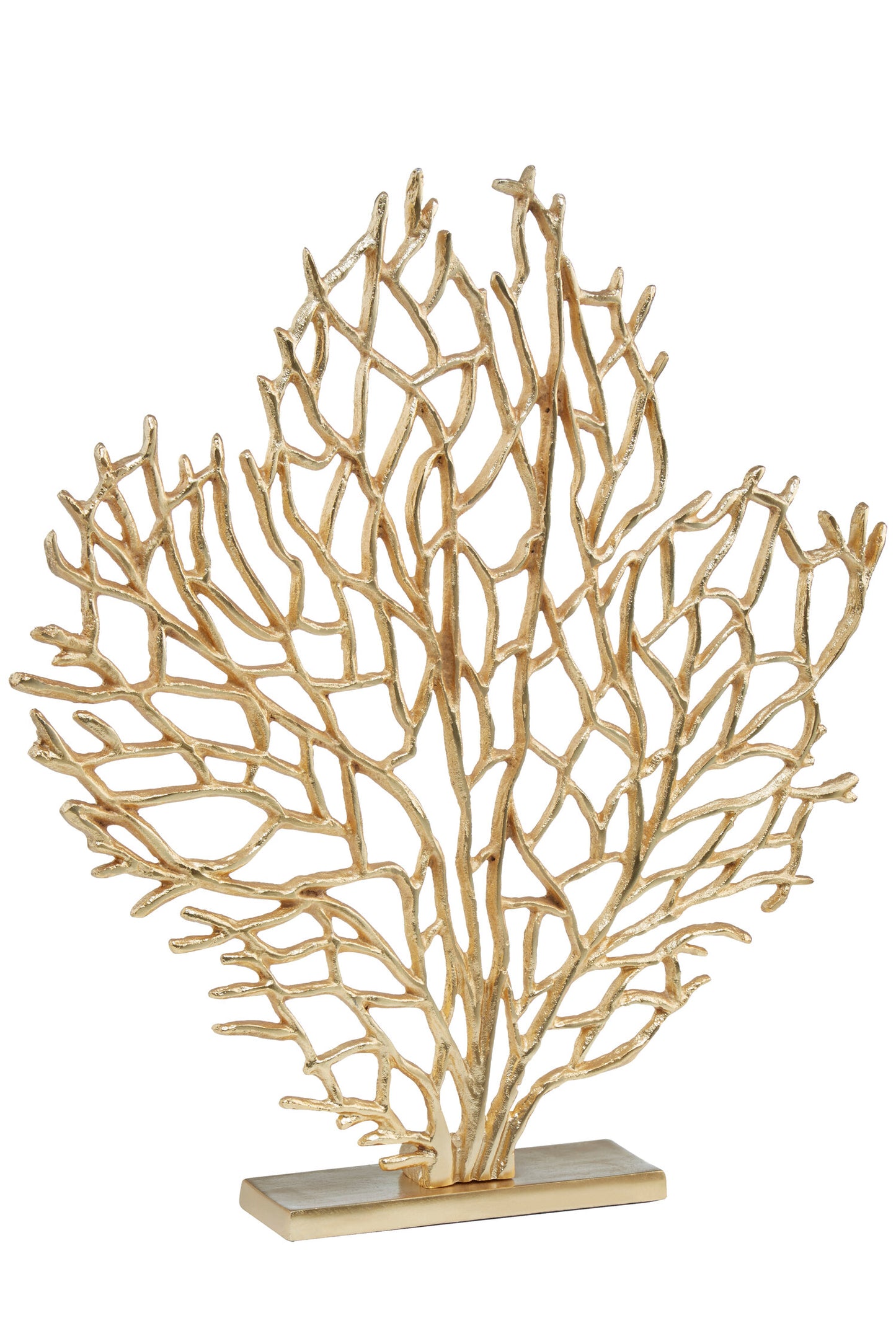 Luxe Decor Large Gold Coral Metal Sculpture