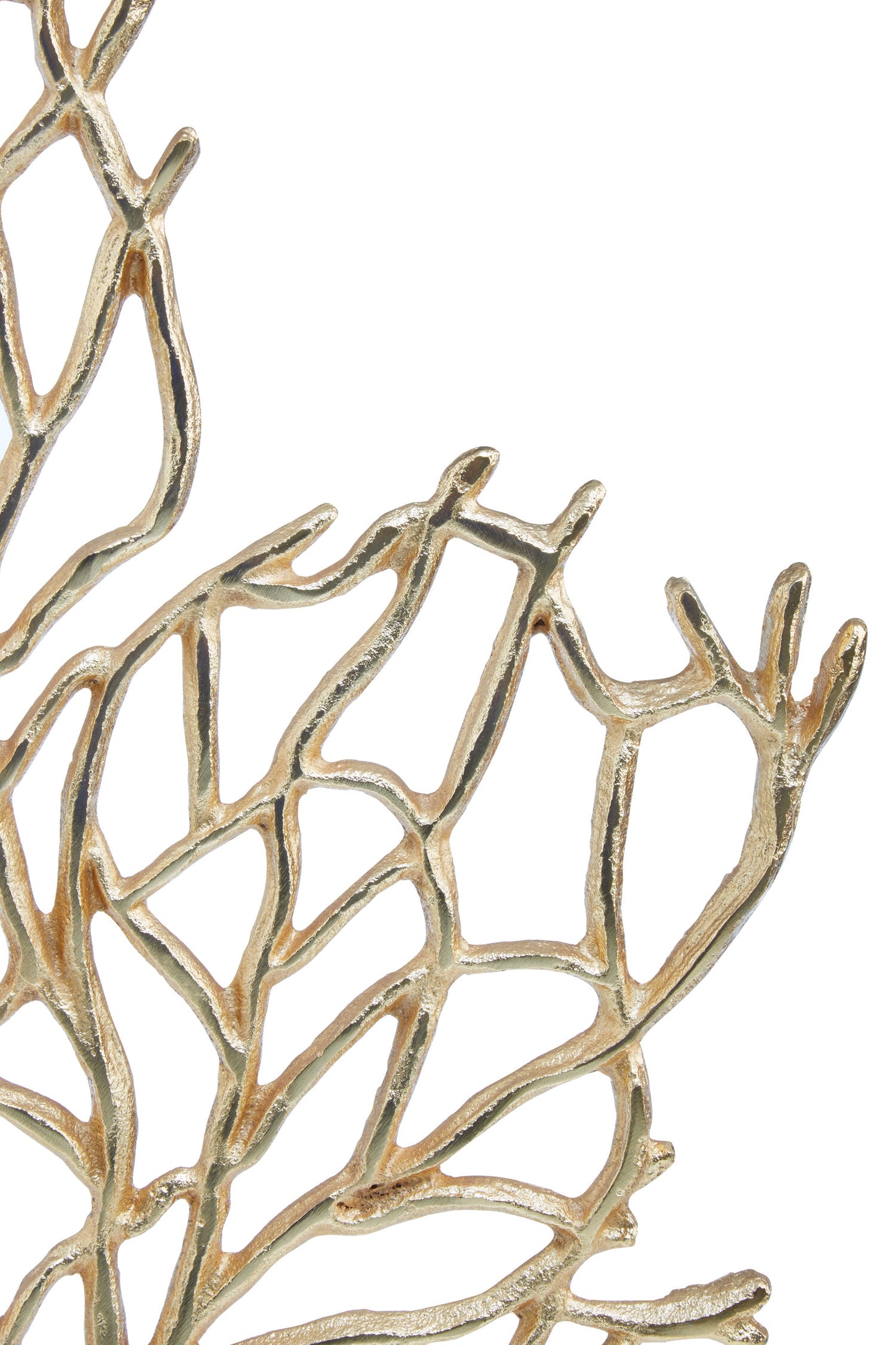 Luxe Decor Large Gold Coral Metal Sculpture