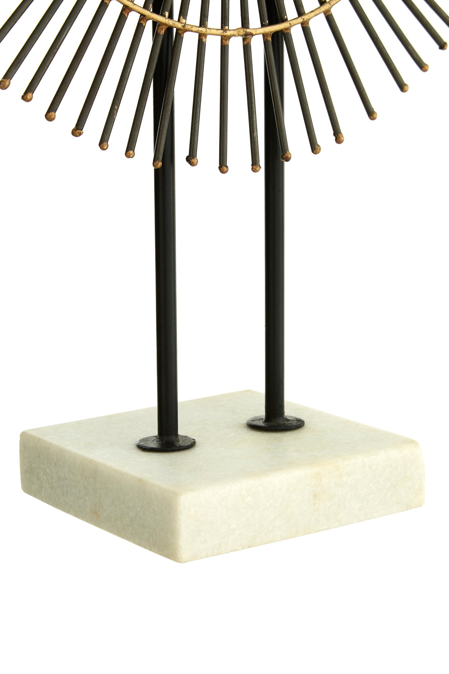 Luxe Decor Metallic Quill Sculpture with Marble Base