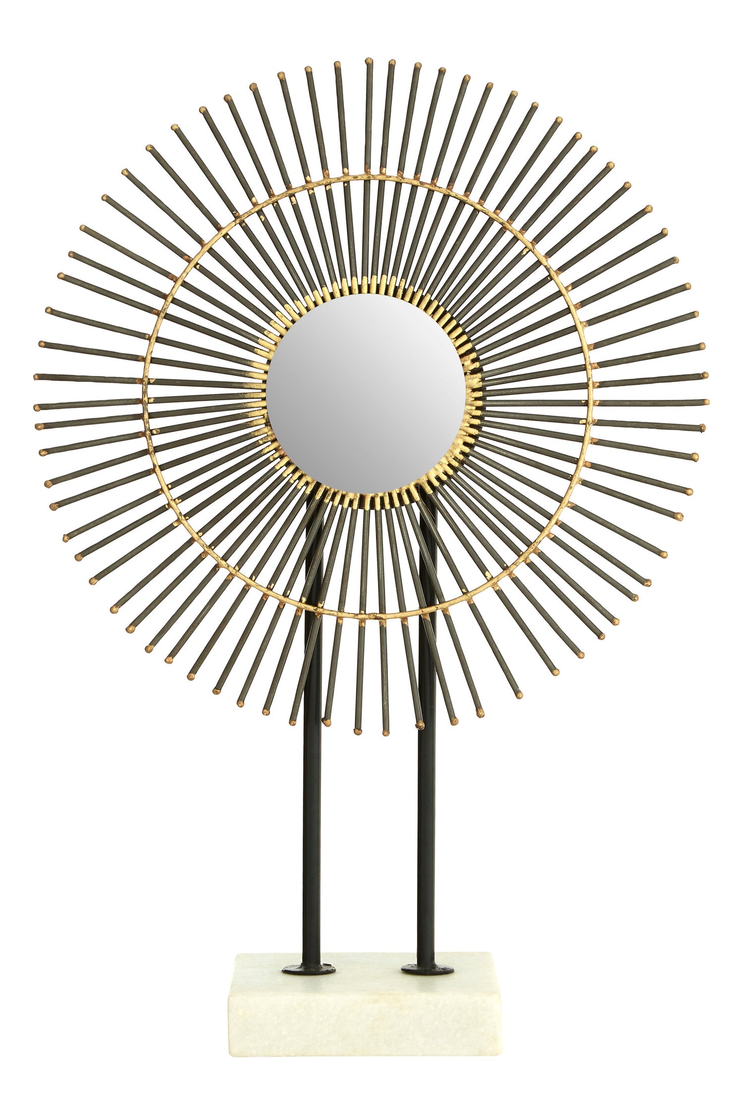 Luxe Decor Metallic Quill Sculpture with Marble Base | Bali & Blue