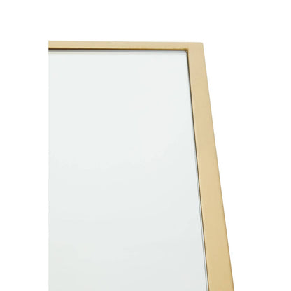 Dubai Industrial Gold Side Table with Mirror Top