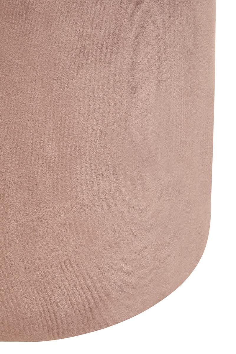 Lafayette Dusky Pink Velvet Pouffe