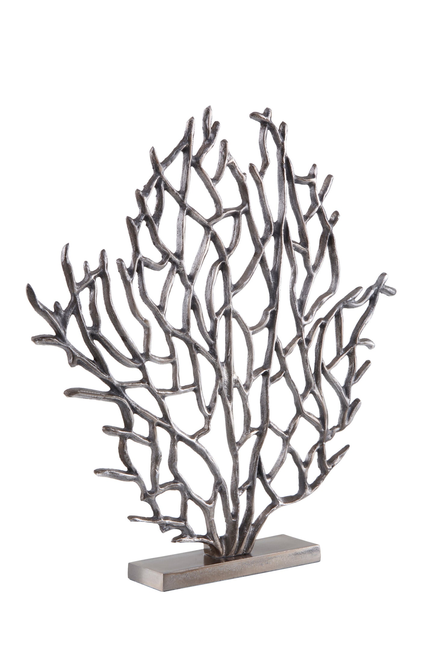 Luxe Decor Small Black Nickel Coral Sculpture