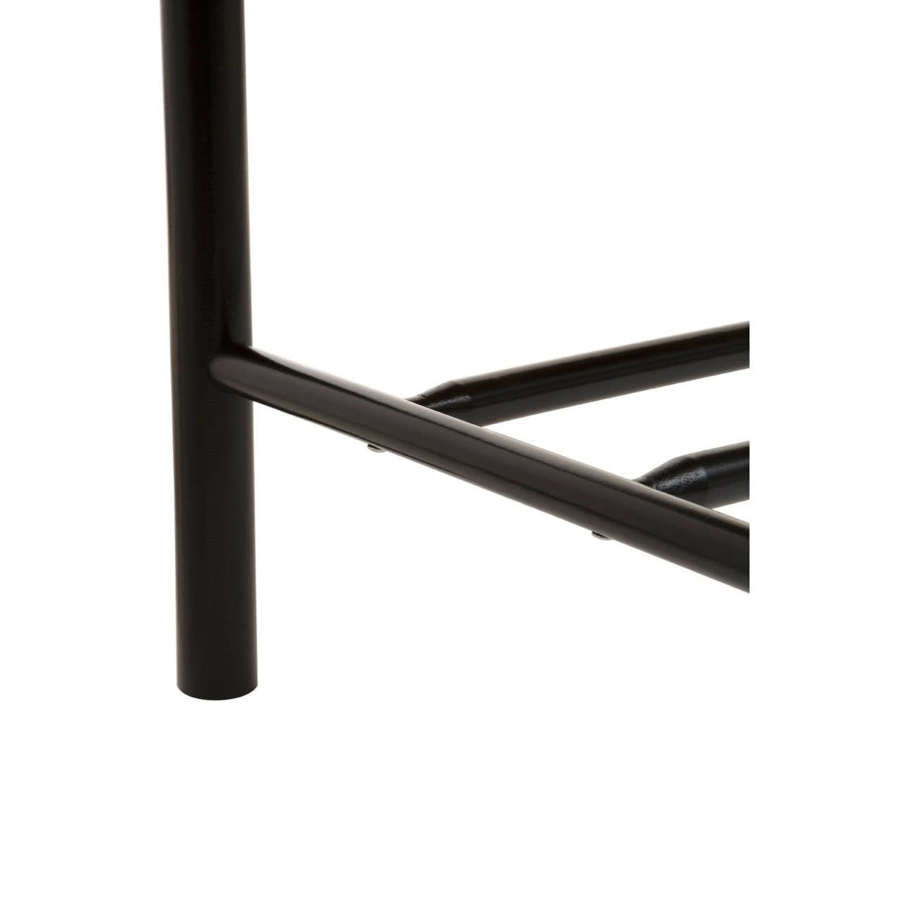 Bali Natural Rope and Black Wood Large Bench
