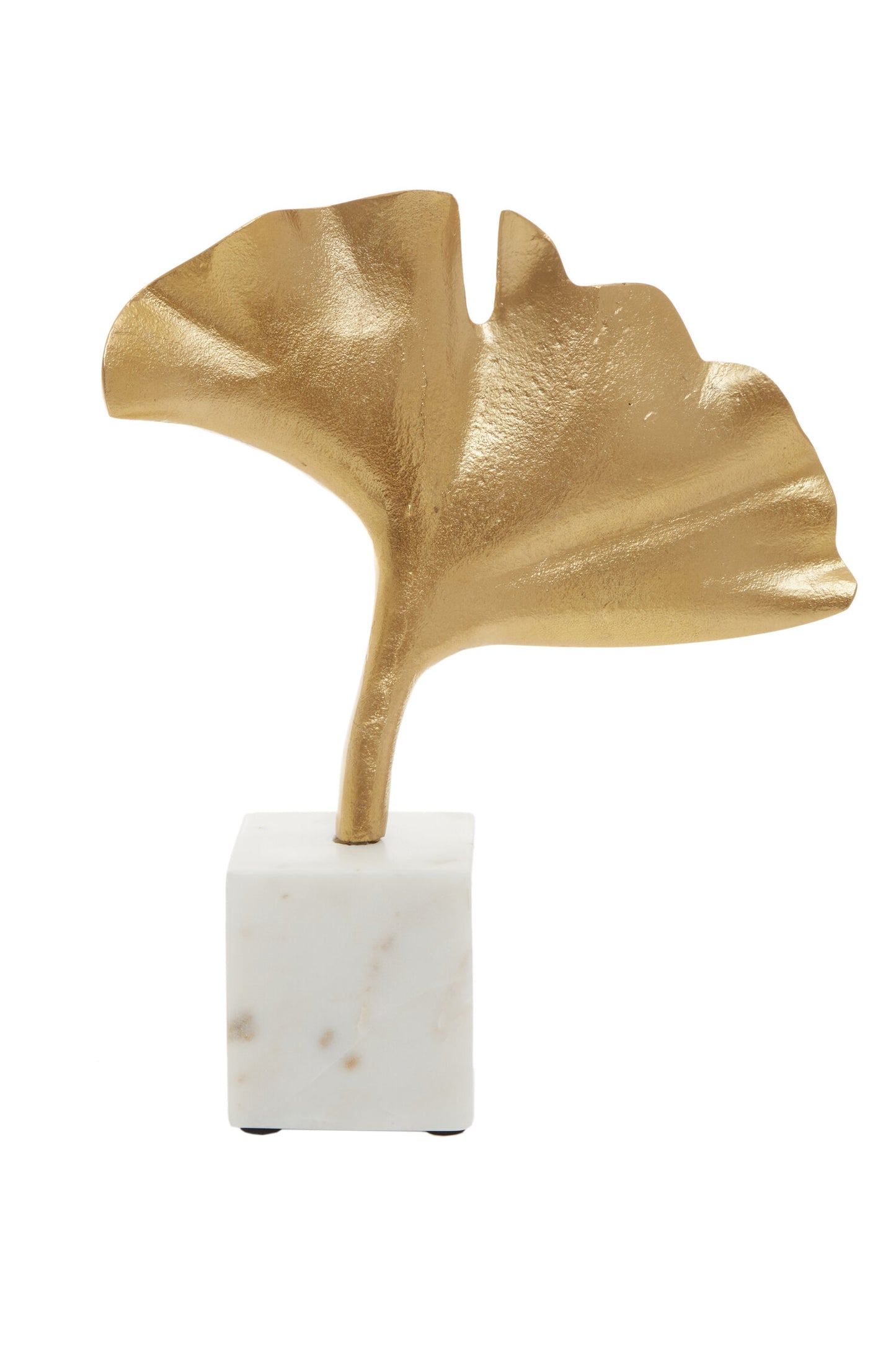 Luxe Decor Gold Ginkgo Metal Sculpture