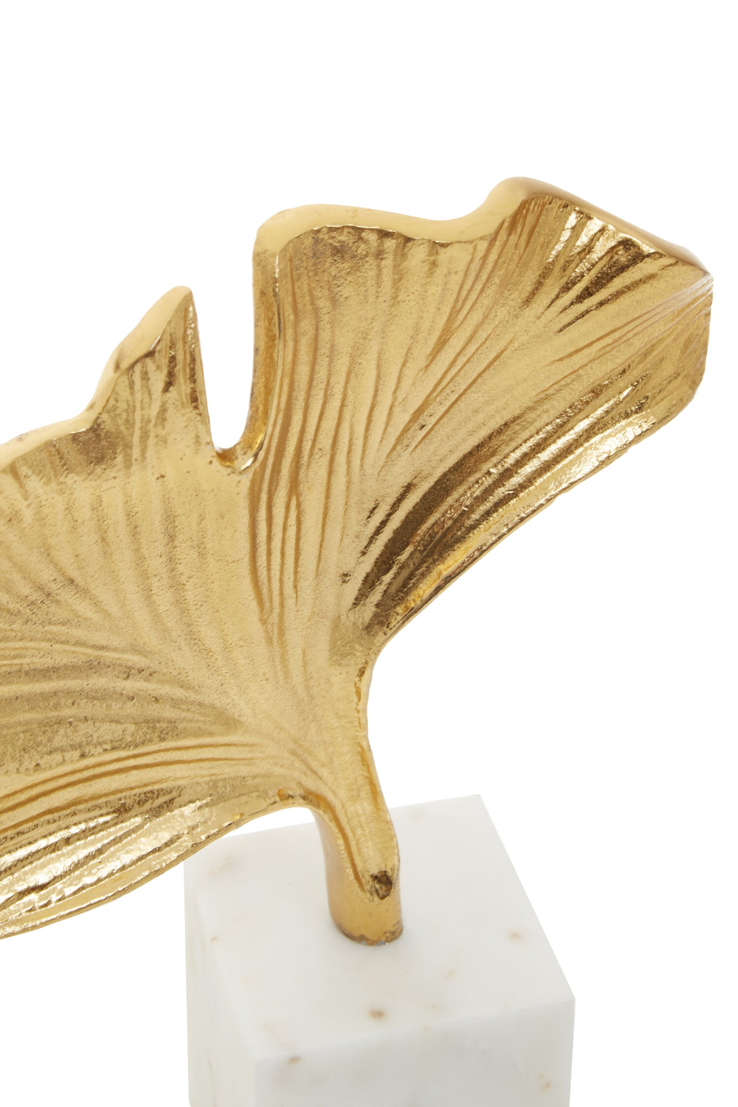 Luxe Decor Gold Ginkgo Metal Sculpture