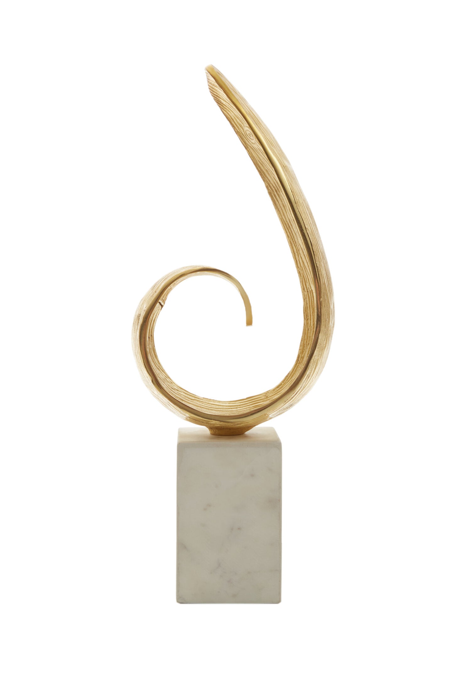 Luxe Decor Gold Curl Metal Sculpture