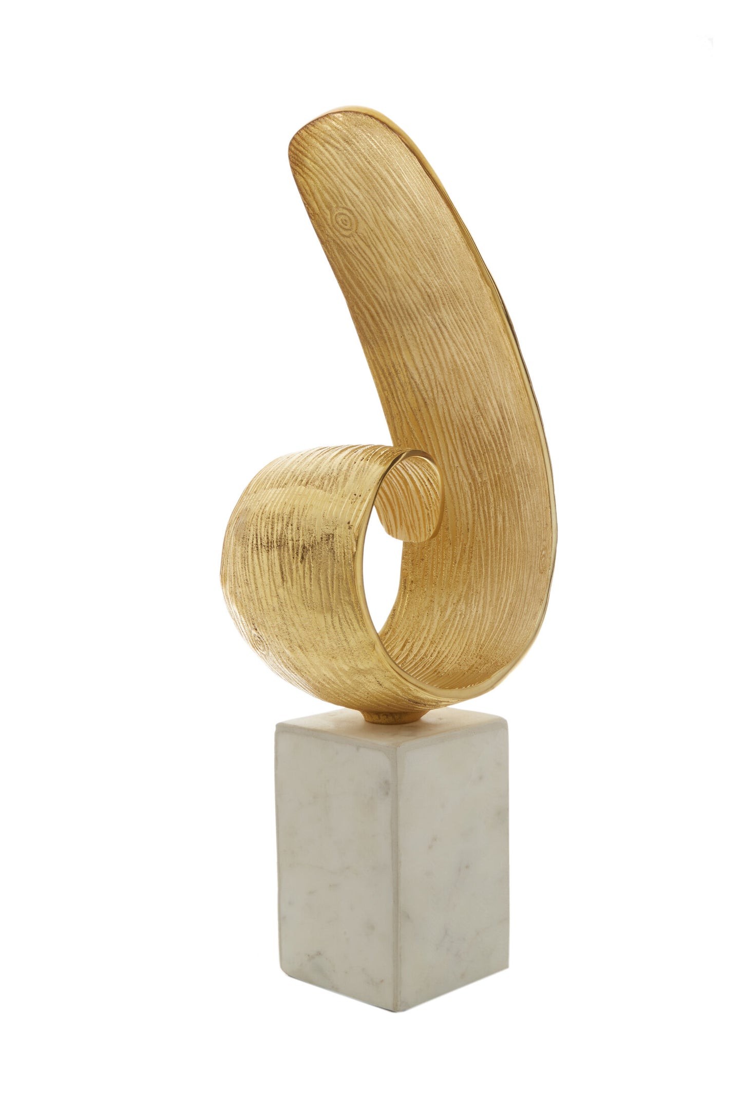 Luxe Decor Gold Curl Metal Sculpture
