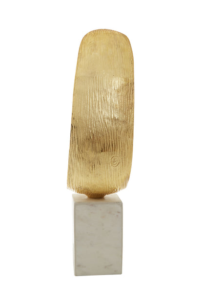 Luxe Decor Gold Curl Metal Sculpture