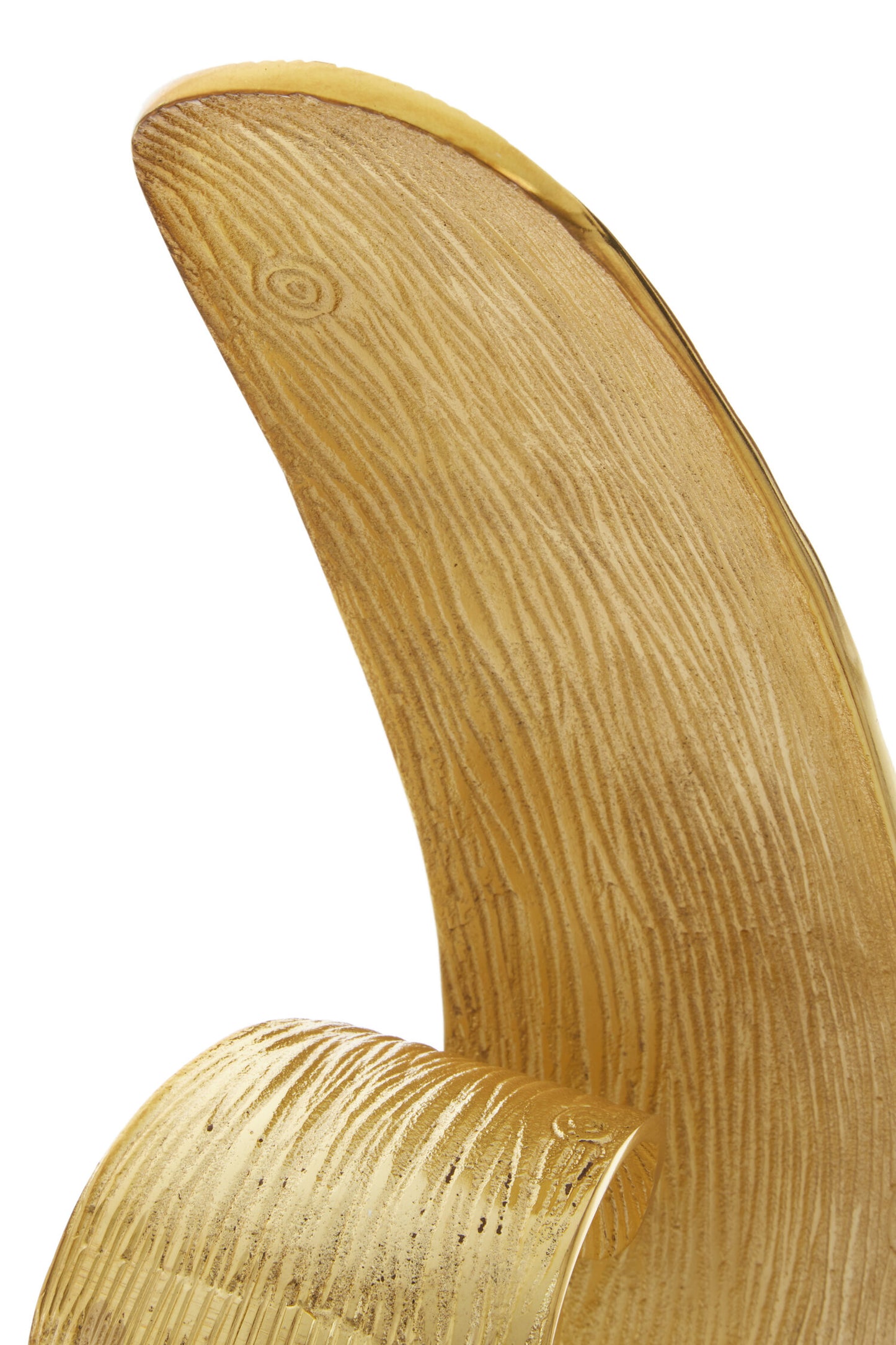 Luxe Decor Gold Curl Metal Sculpture