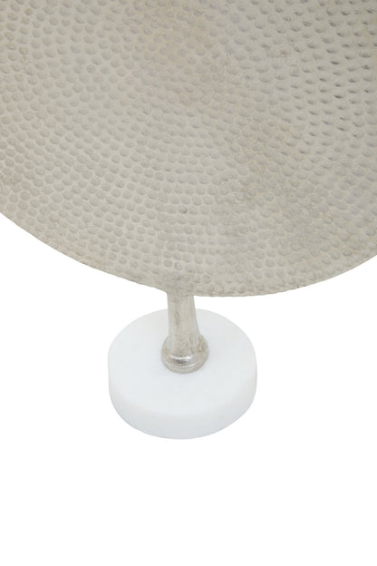 Luxe Decor Set of 3 Hammered Metal Disc Sculptures