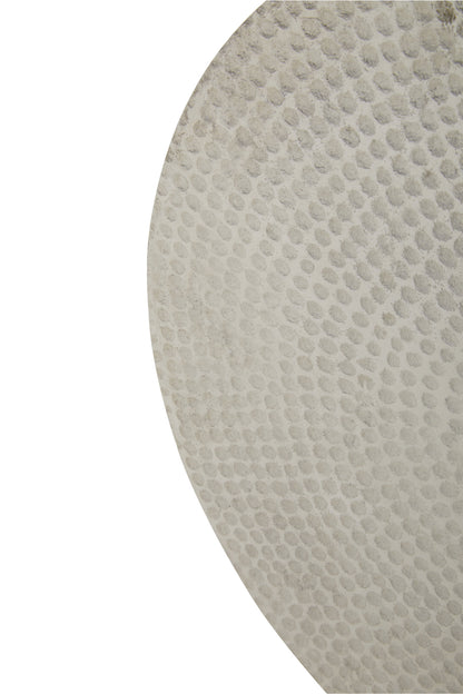 Luxe Decor Set of 3 Hammered Metal Disc Sculptures