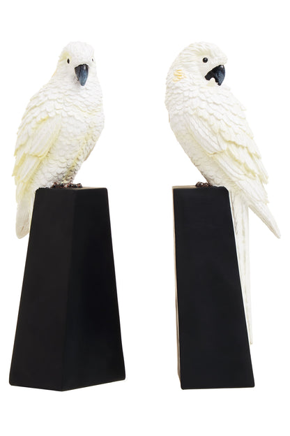 Boho Set of Two Parrot Bookends | Bali & Blue