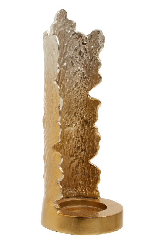 Luxe Decor Small Ombre Silver Gold Candle Holder