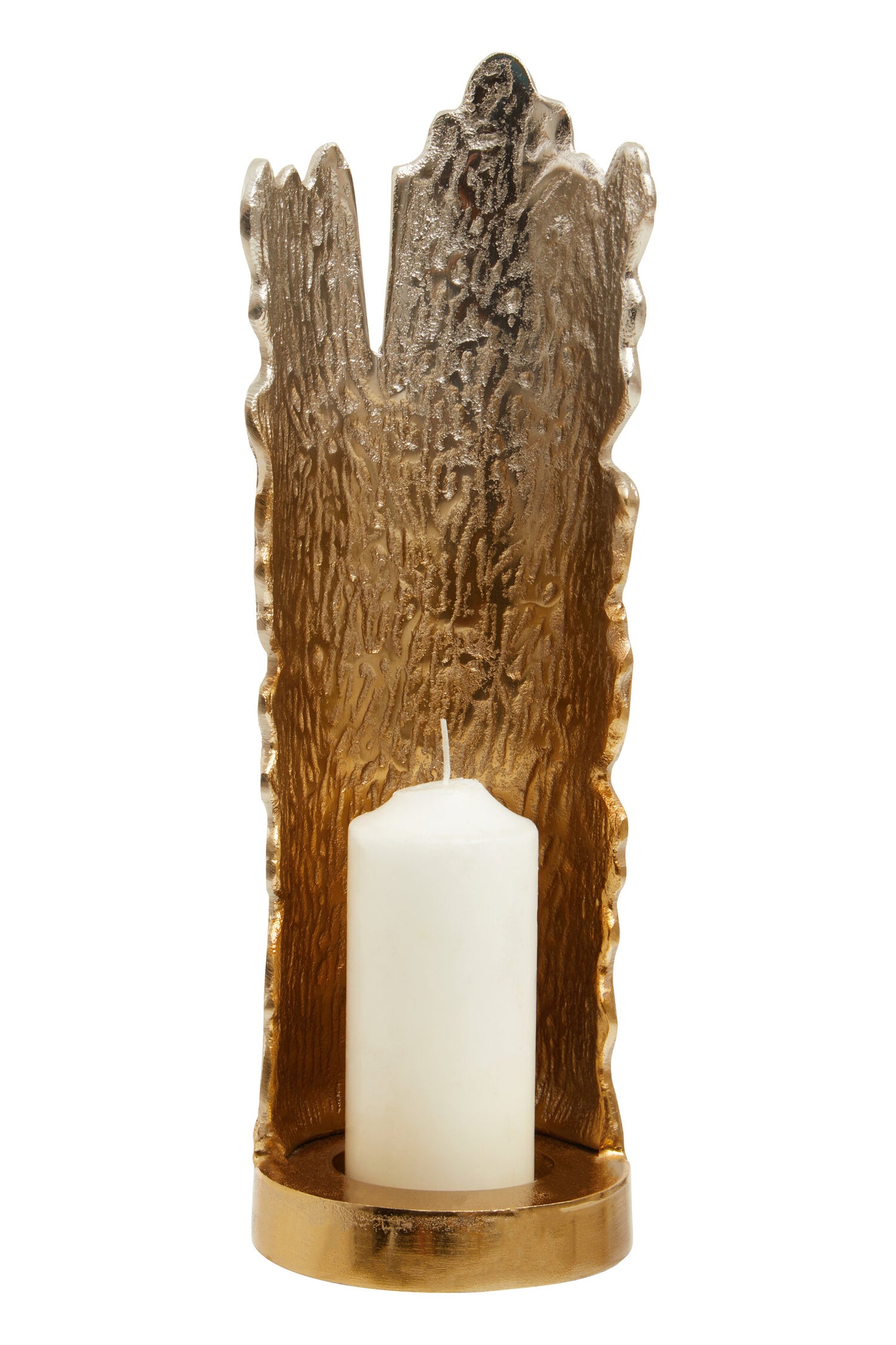 Luxe Decor Large Ombre Silver Gold Candle Holder | Bali & Blue