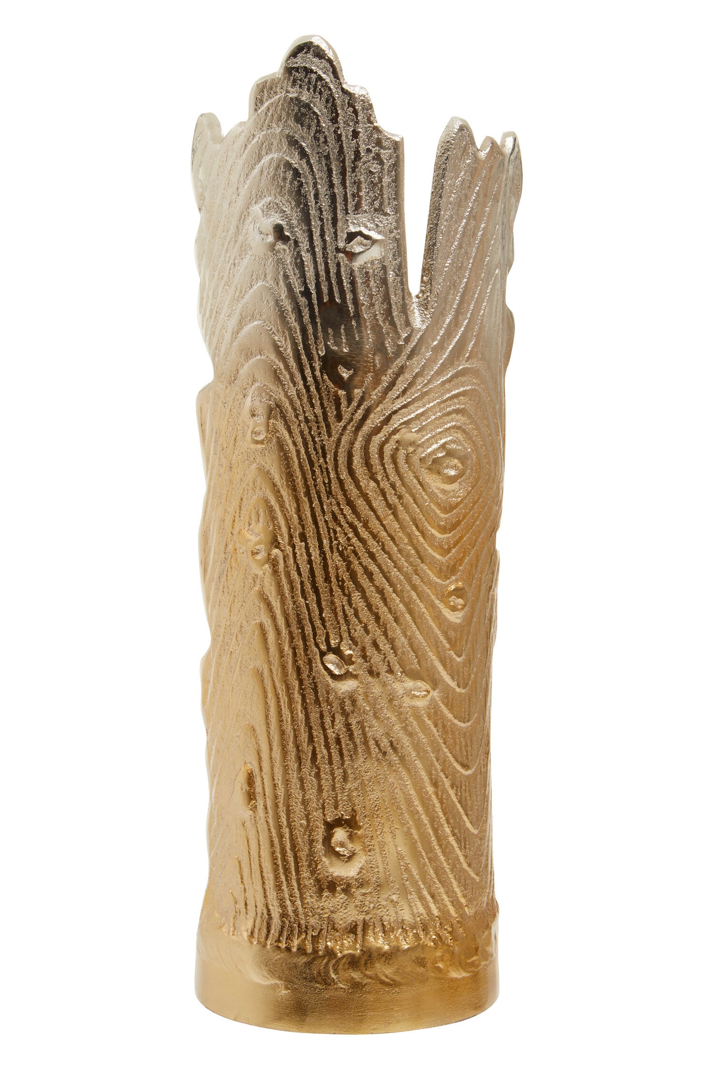 Luxe Decor Large Ombre Silver Gold Candle Holder