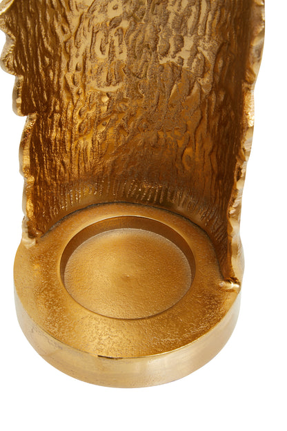 Luxe Decor Large Ombre Silver Gold Candle Holder