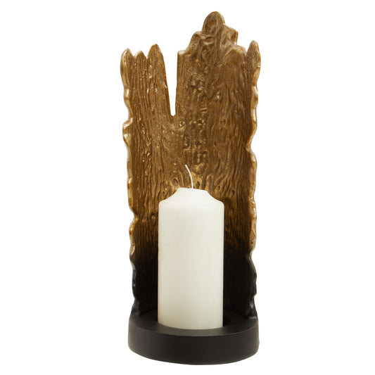 Luxe Decor Small Black Gold Ombre Candle Holder | Bali & Blue