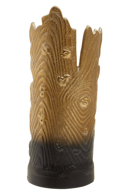 Luxe Decor Small Black Gold Ombre Candle Holder