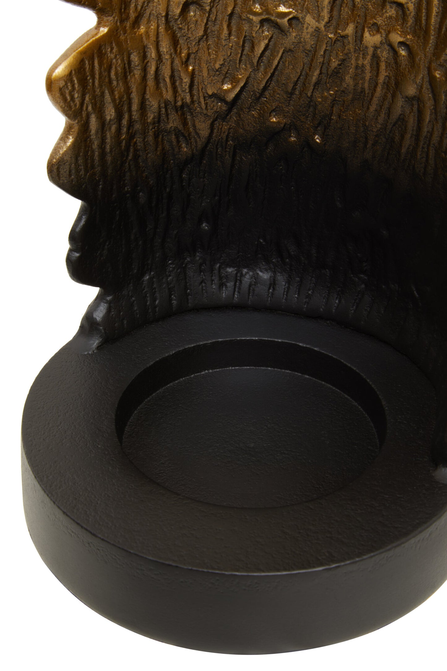 Luxe Decor Small Black Gold Ombre Candle Holder