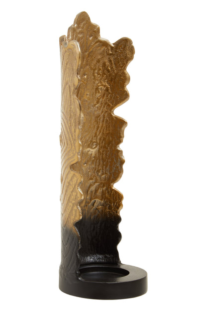 Luxe Decor Large Black Gold Ombre Candle Holder