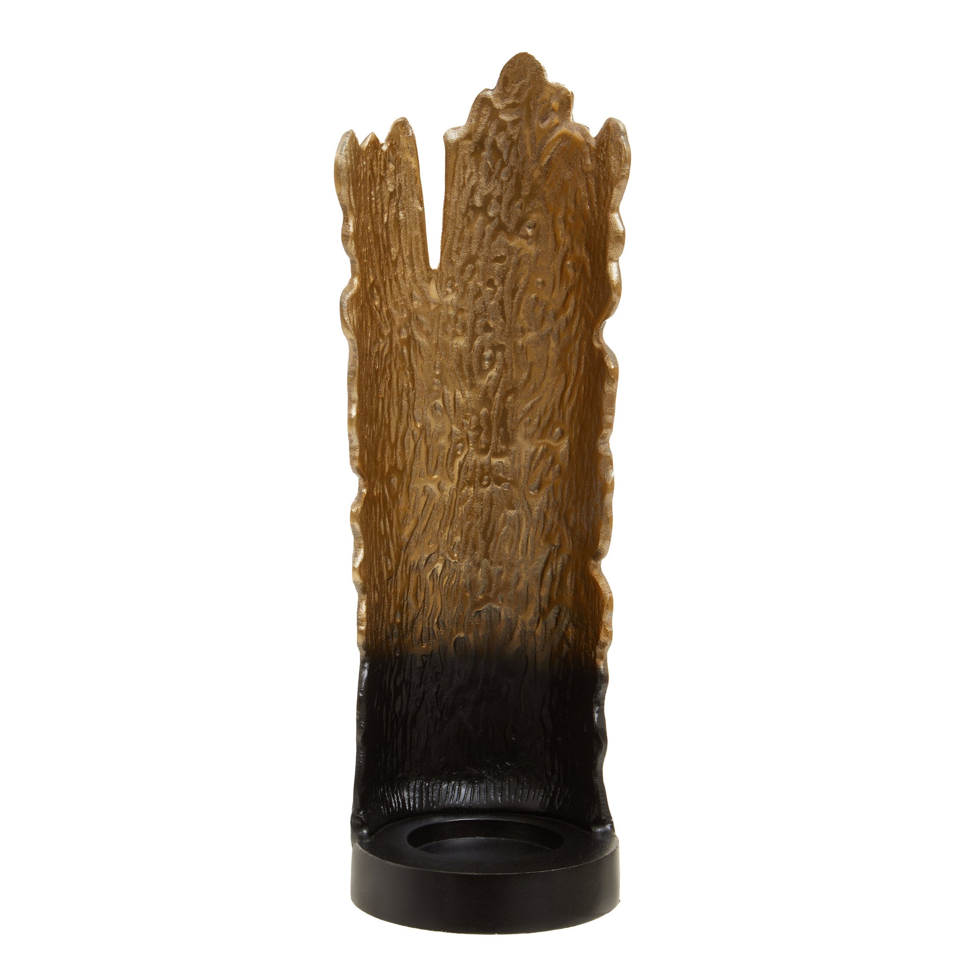 Luxe Decor Large Black Gold Ombre Candle Holder | Bali & Blue