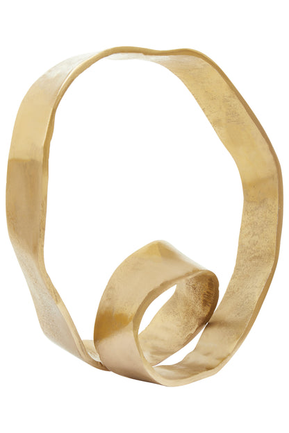 Luxe Decor Gold Twist Metal Sculpture