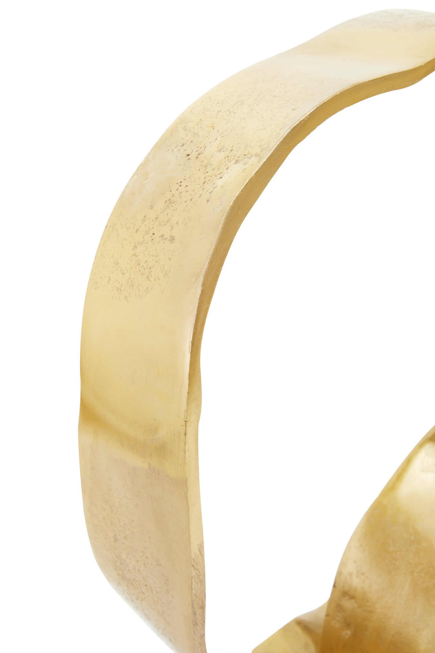 Luxe Decor Gold Twist Metal Sculpture