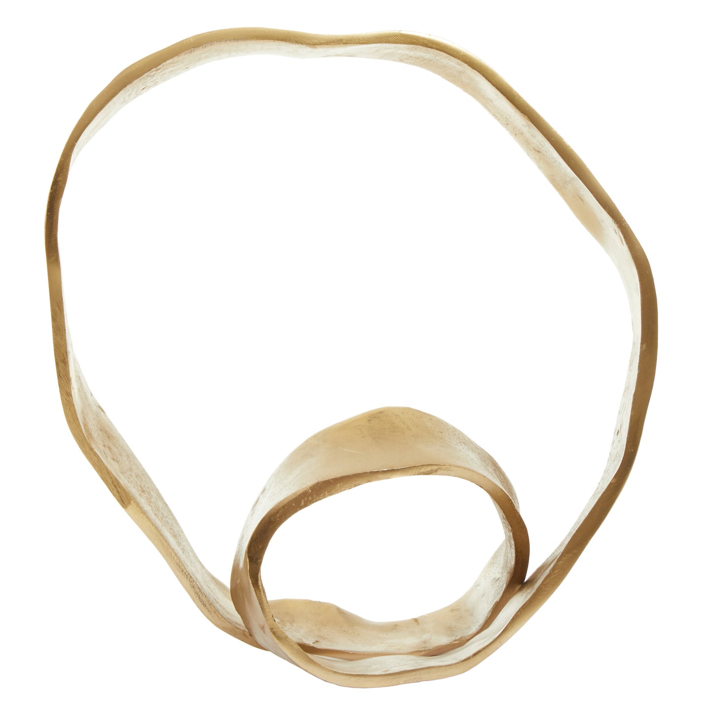 Luxe Decor Gold Twist Metal Sculpture | Bali & Blue