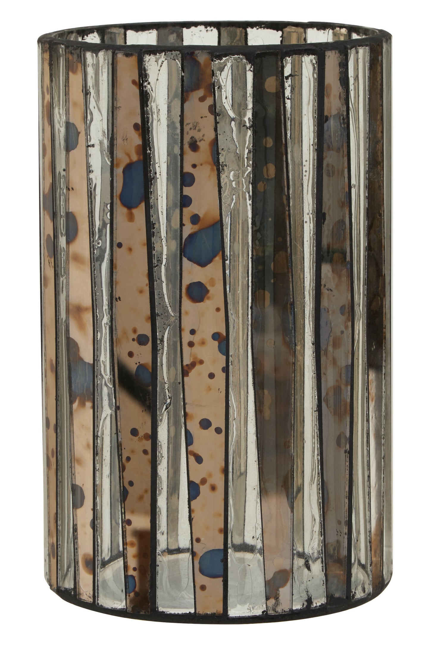 Luxe Decor Large Smoked Antique Glass Candle Holder | Bali & Blue