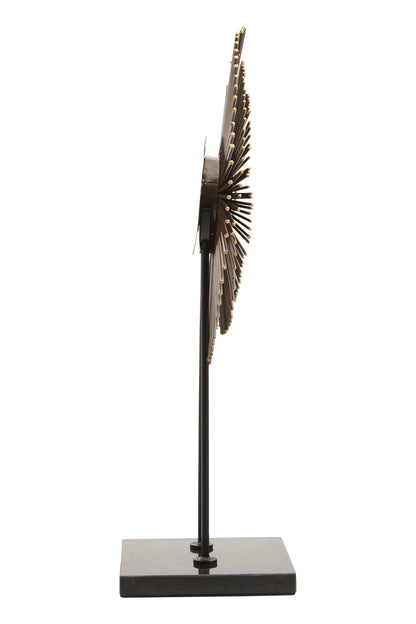 Luxe Decor Black Quill Sculpture with Marble Base