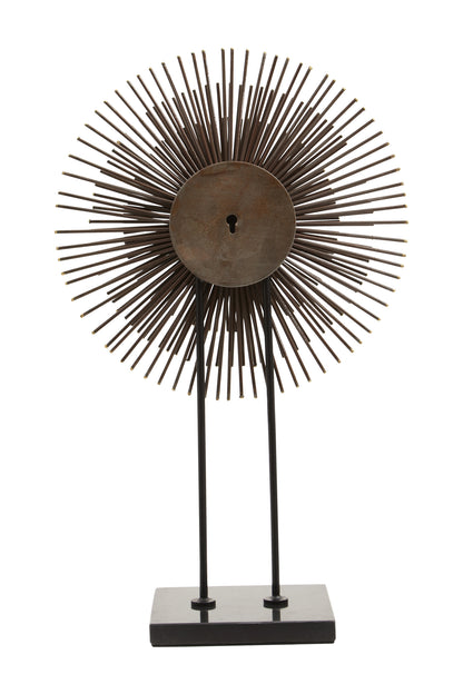 Luxe Decor Black Quill Sculpture with Marble Base