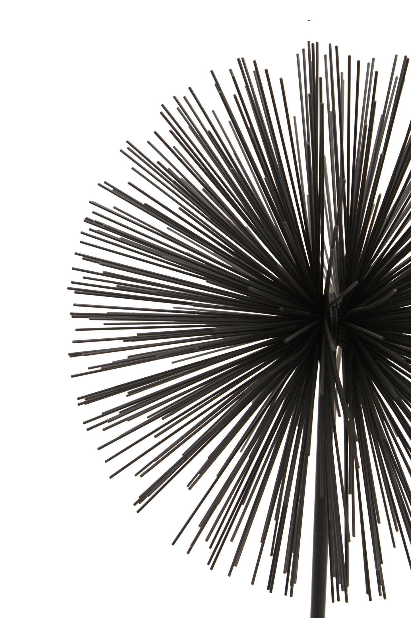Luxe Decor Black Starburst Sculpture with Marble Base
