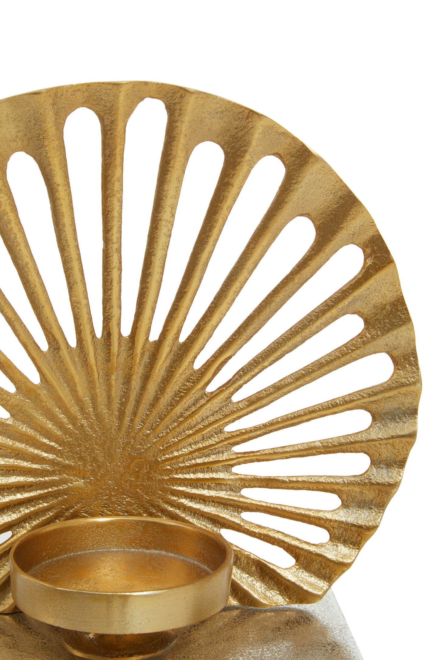 Luxe Decor Small Two Tone Silver Gold Candle Holder