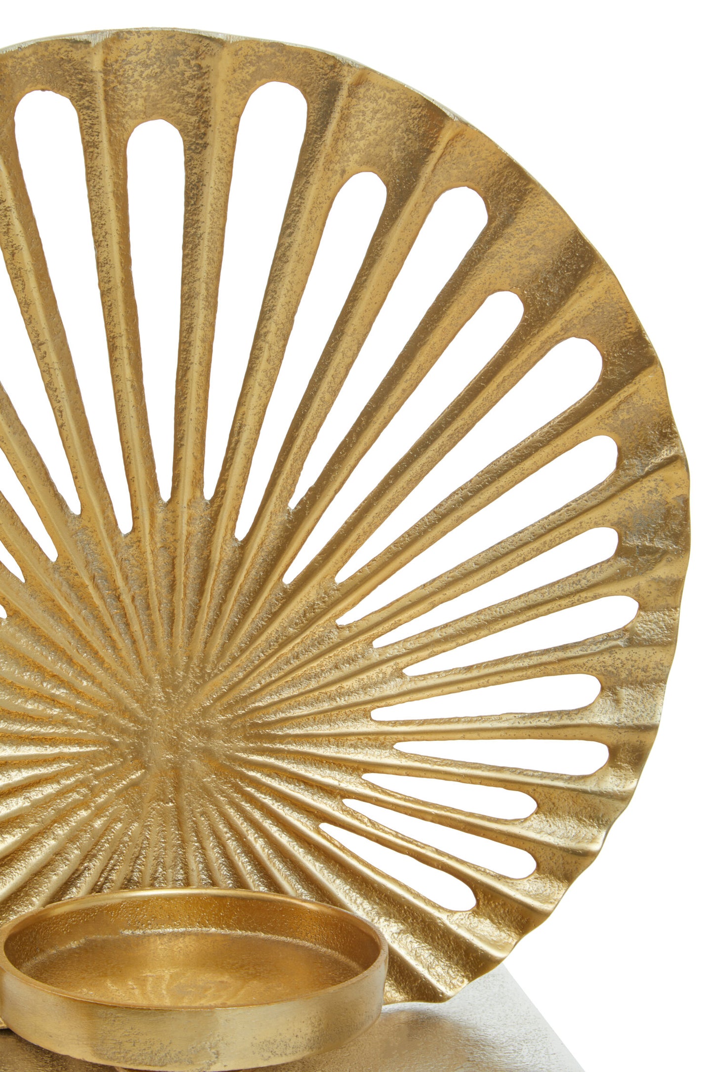 Luxe Decor Large Two Tone Silver Gold Candle Holder