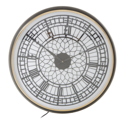 Big Ben Inspired Black White Wall Clock | Bali & Blue