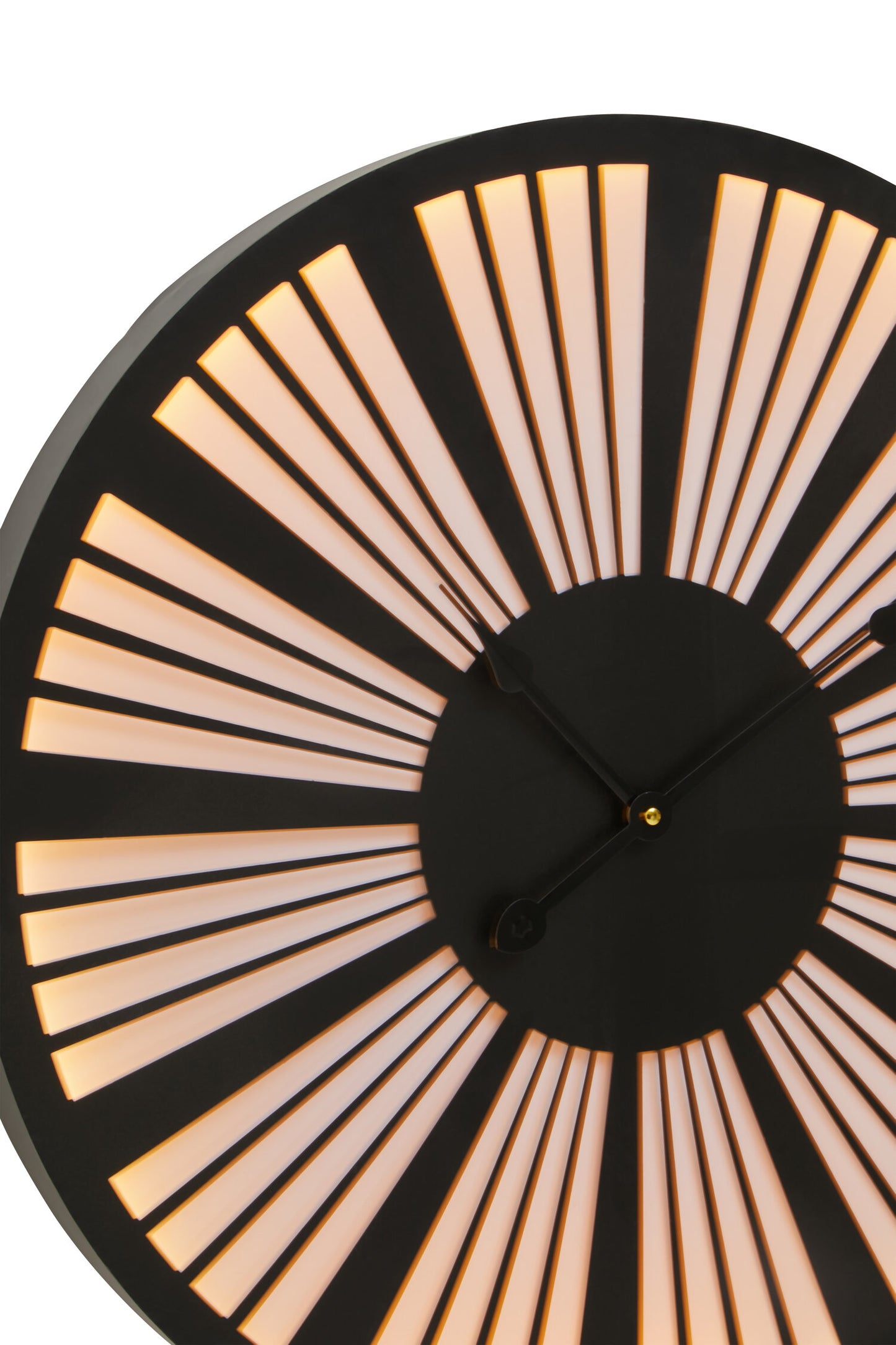 Riviera 60cm Black White LED Wall Clock