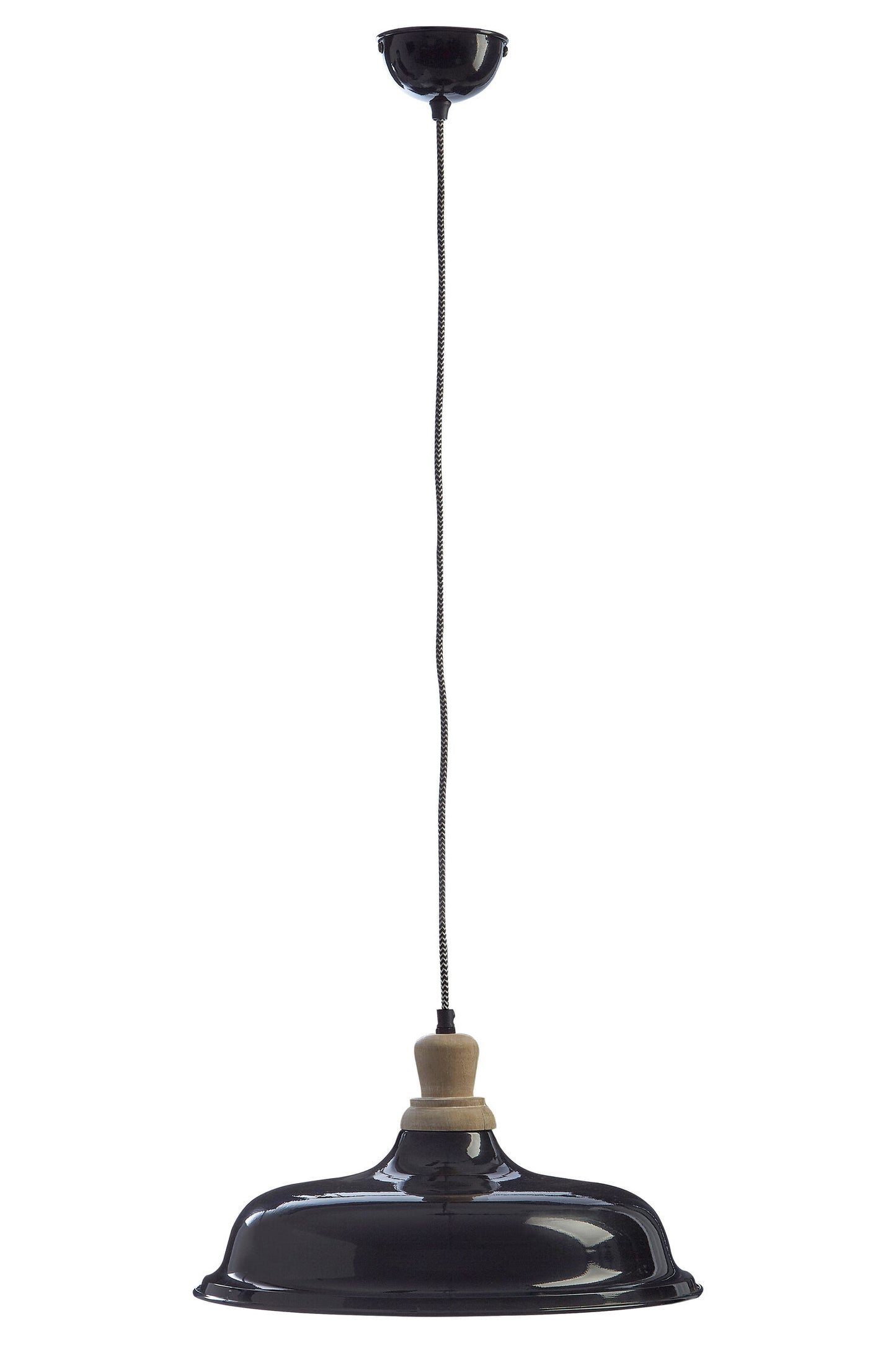 Oslo Industrial Black Small Pendant Light Ceiling Light | Bali & Blue