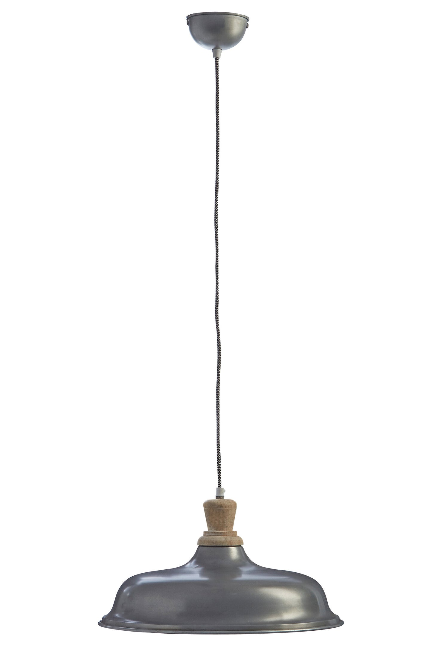 Oslo Industrial Small Zinc-Finish Pendant Light