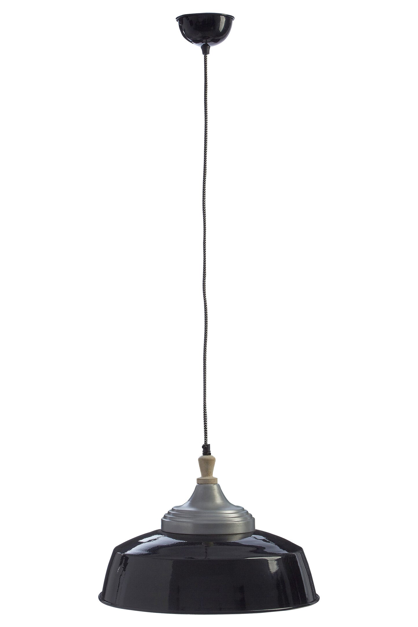 Oslo Industrial Black Large Pendant Light Ceiling Light | Bali & Blue