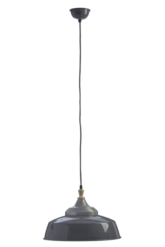 Oslo Grey Large Pendant Light Ceiling Light | Bali & Blue
