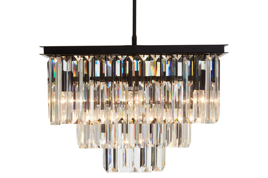 Donatella Multi Crystal Townhouse Pendant Light | Bali & Blue