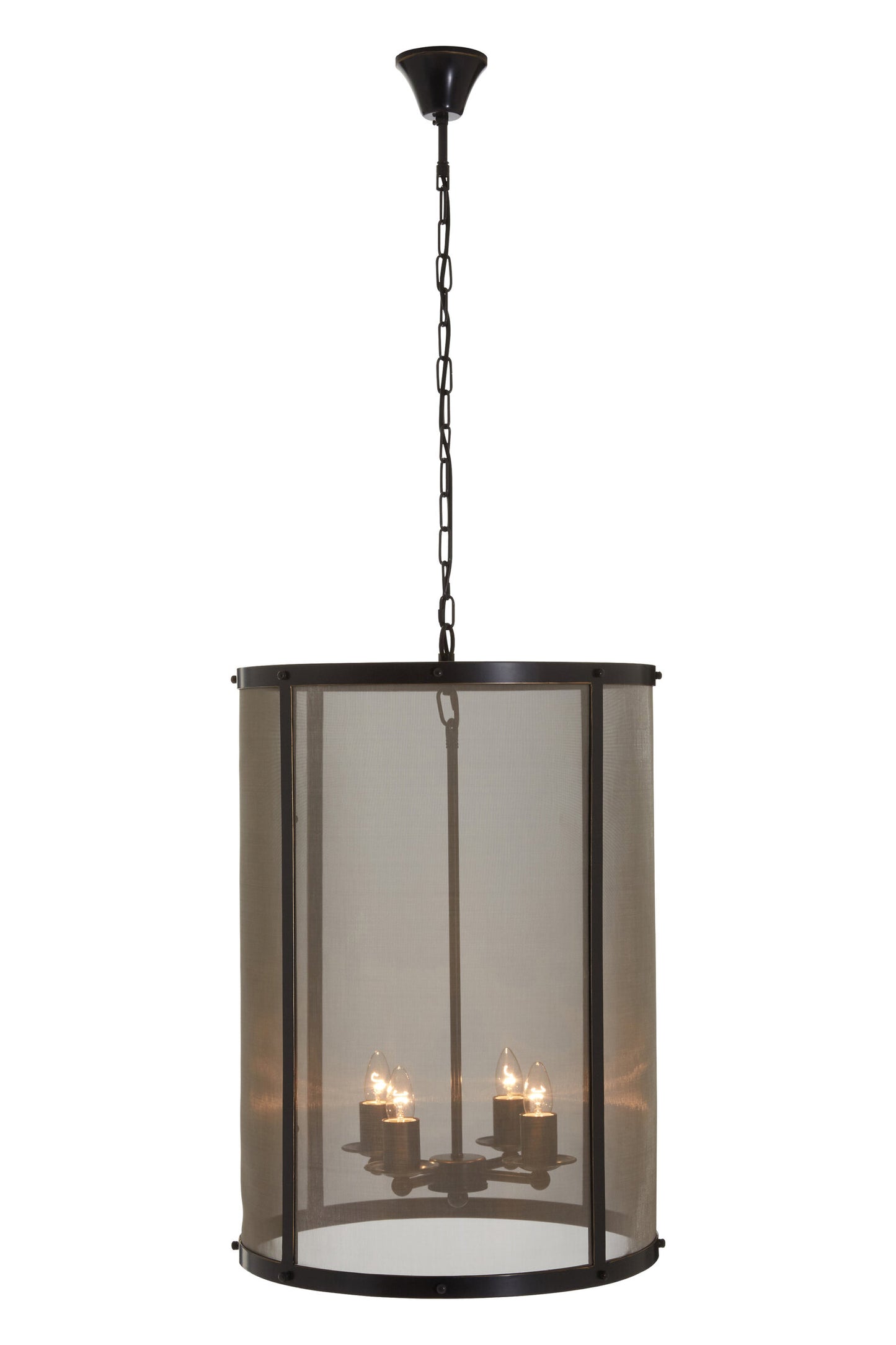 Hampstead Black Gold Large Industrial Pendant Light