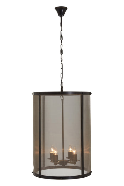 Hampstead Black Gold Large Industrial Pendant Light