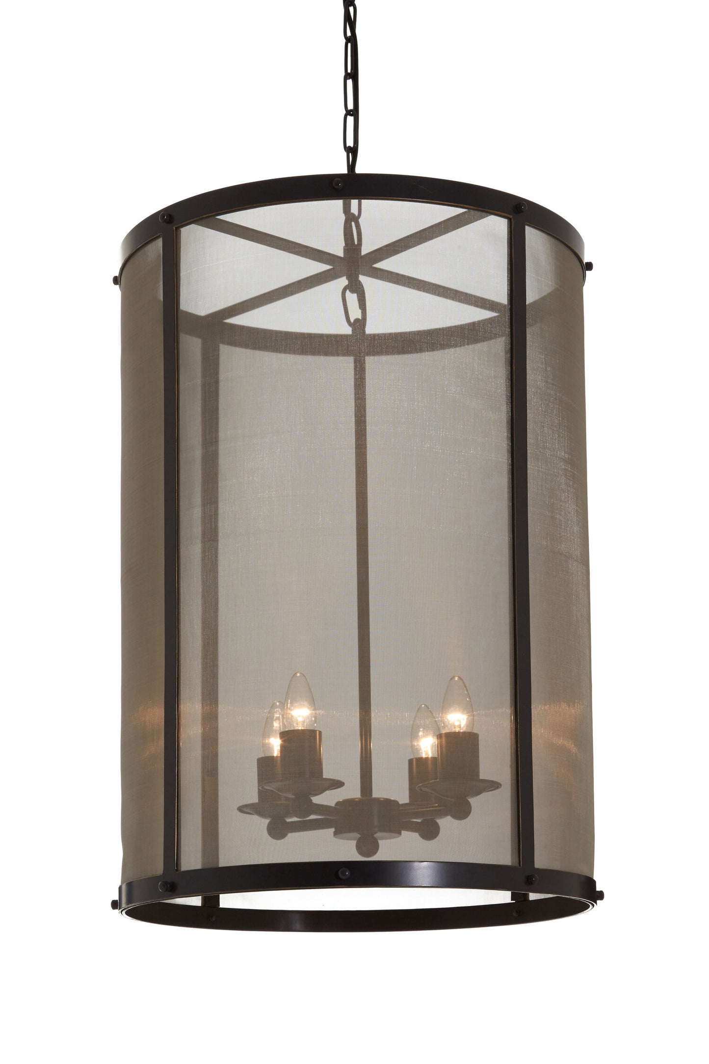 Hampstead Black Gold Large Industrial Pendant Light