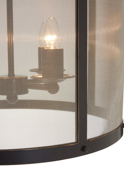Hampstead Black Gold Large Industrial Pendant Light