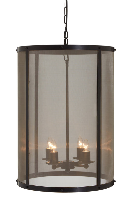Hampstead Black Gold Large Industrial Pendant Light | Bali & Blue