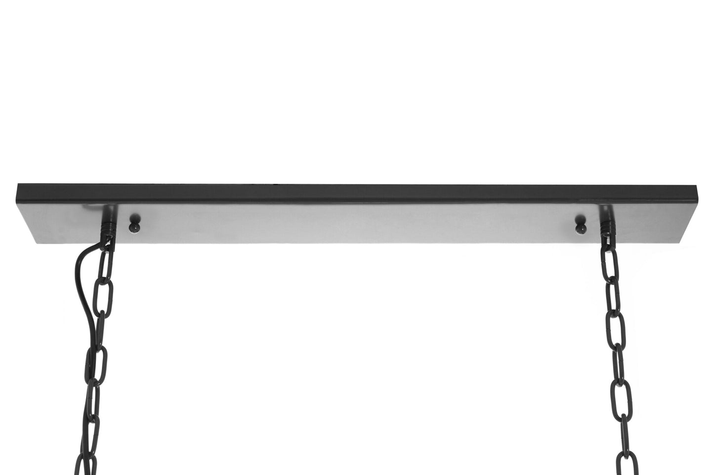 Trent Black Finish Wide Pendant Light With Hints of Gold