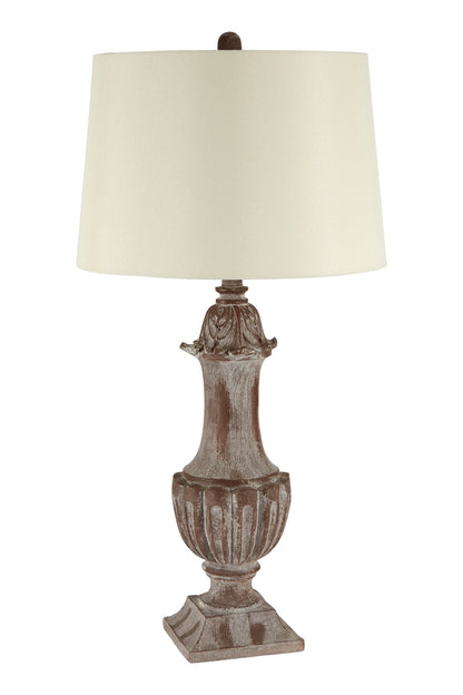 Aria Beige Shade Classic Table Lamp | Bali & Blue