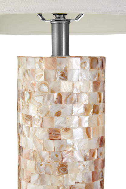 Thelma Shell Inlay Coastal Table Lamp